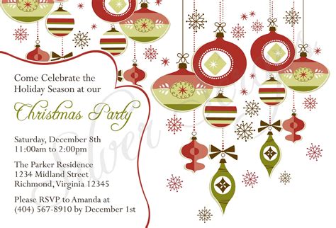 Finding Beauty In Life Christmas And Holiday Party Invitations