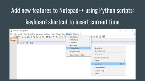 Add New Features To Notepad Using Python Scripts Keyboard Shortcut