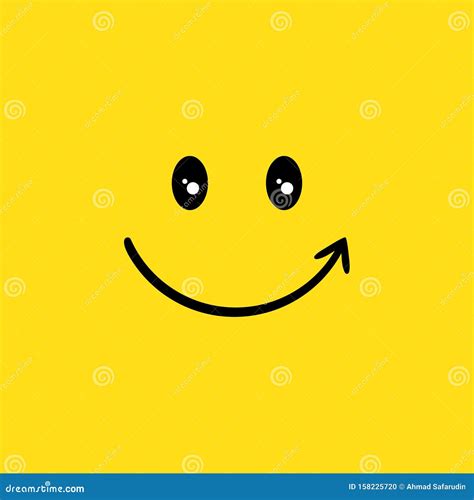 Icono De IlustraciÃ³n De Portada Feliz Fondo De Color Amarillo