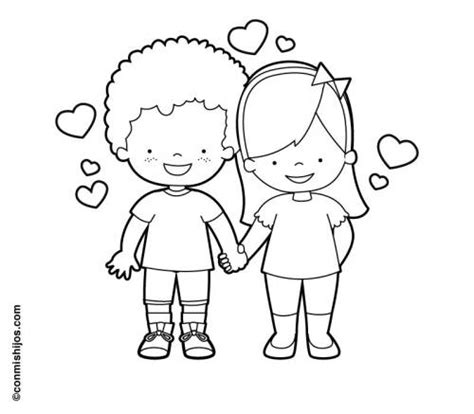 Kostenlose Malvorlage Hochzeit und Liebe: Verliebtes Paar ...