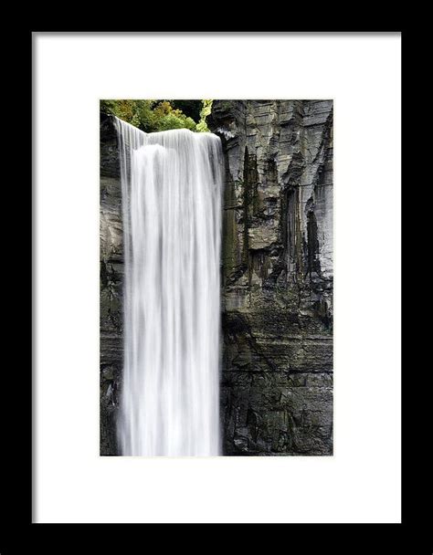 Taughannock Falls Top Of The Waterfall Framed Print By Christina Rollo