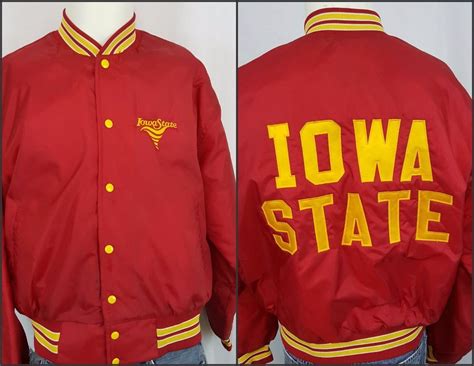 Vintage Iowa State Cyclones West Wind Starter Satin Varsity Sewn Jacket