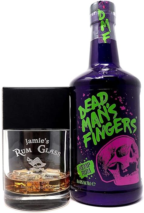 Personalised Premium Tumbler And 70cl Dead Mans Fingers Rum Design Dead Mans Fingers Hemp Rum