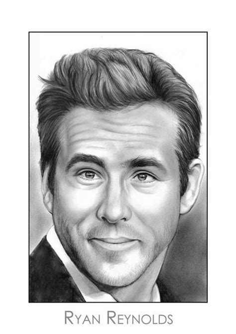 Ryan Reynolds Celebrity Drawings Ryan Reynolds Celebrity Art