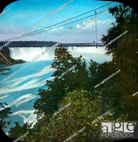 The Niagara Falls Suspension Bridge Which Stood From 1855 To 1897