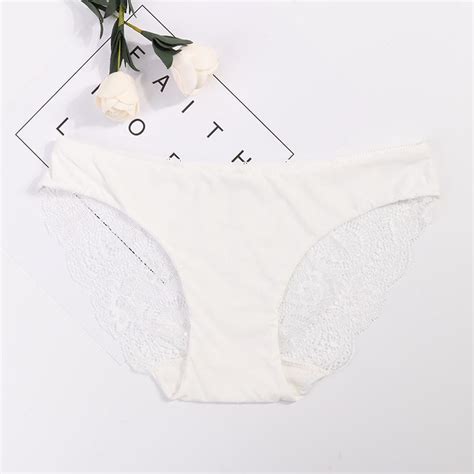 Cheap Womens Sexy Lace Panties Seamless Panty Briefs Underwear Breathable Hollow Triangle