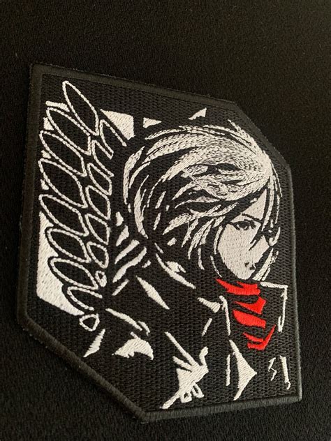 Mikasa Ackerman From Attack On Titan Embroidered Patch For Decorating