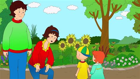 Caillou And Mommy Name Flowers Caillou S New Adventures Clip YouTube