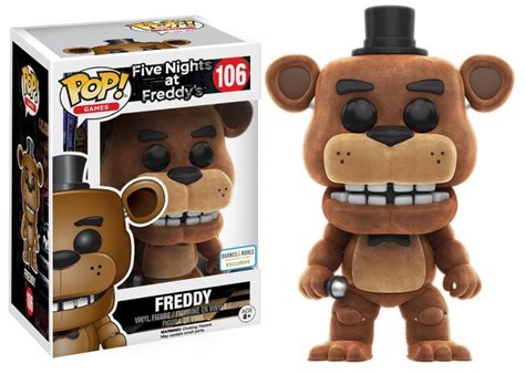 Funko Pop Freddy Fazbear Flocked 〖 Five Nights At Freddys