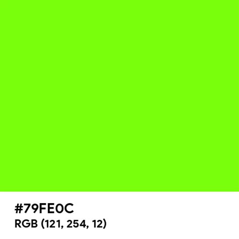 Fluorescent Green Color Hex Code Is 79fe0c