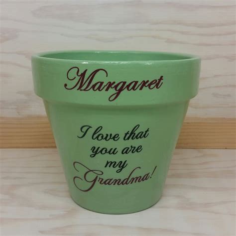 Personalized Flower Pots Personalized Grandma Ts Present