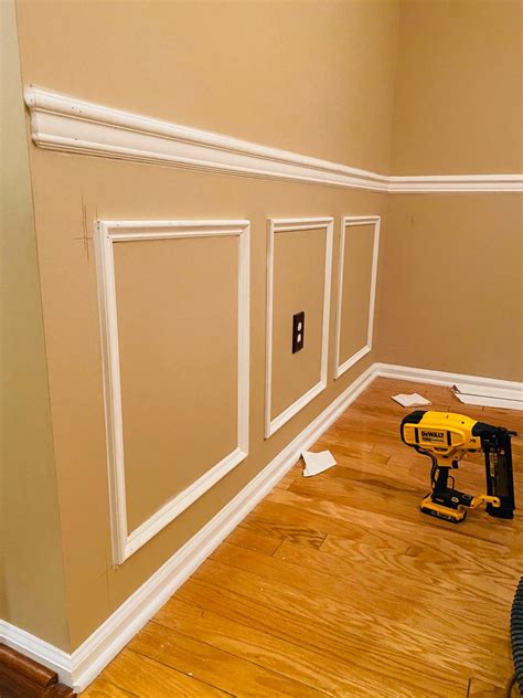 Chair rail molding will be measured, sized, and finished. Chair Rail Molding | The Painting and Trim Experts