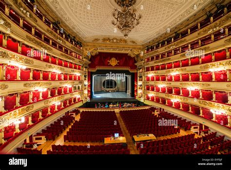 La Scala Opera House Milan Lombardy Italy Stock Photo Alamy