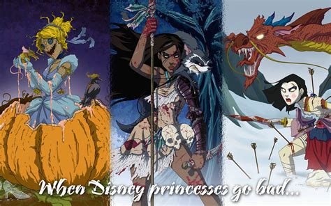 When Disney Princesses Go Bad Composed From Images Down Flickr