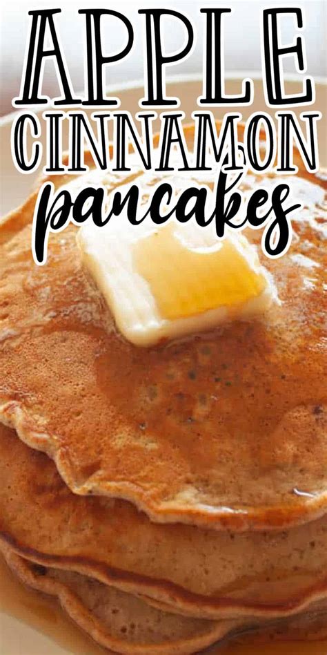 Fluffy Apple Cinnamon Pancakes