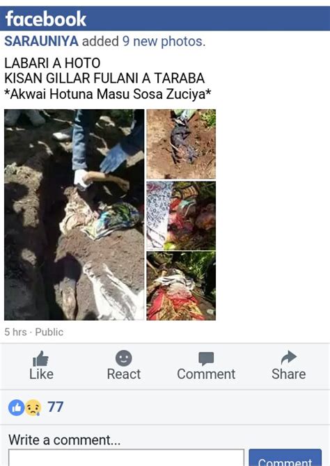 Mambila Fulani Massacre More Dead Bodies Of Fulani Recovered Graphic
