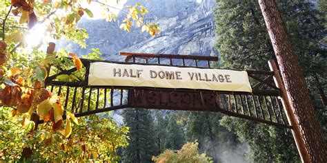 Half Dome Village In Yosemite National Park Cabin And Dining Options