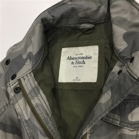 abercrombie and fitch women s camo camouflage jacket size xs ebay