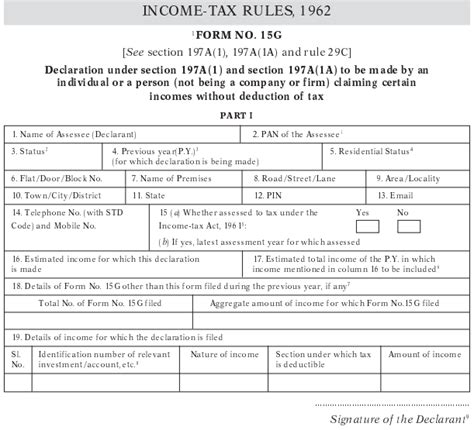 Form 15g How To Download Form 15g Online