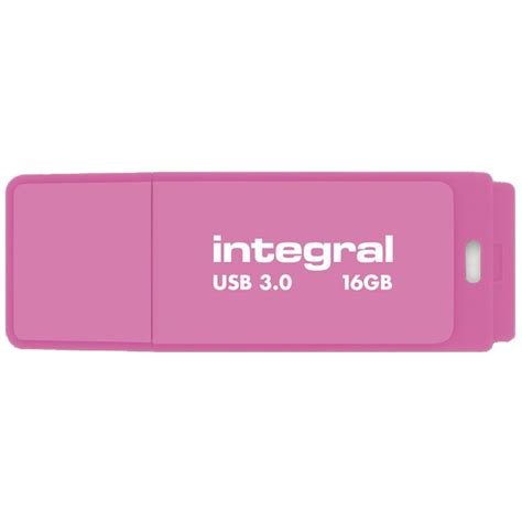 Usb Flash Drives 16gb Neon Usb Flash Drive Pink 178606 Integral