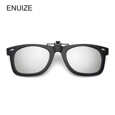 Men Women Polarized Clip On Sunglasses Square Polaroid Lens Unisex Myopia Sun Glasses Driving