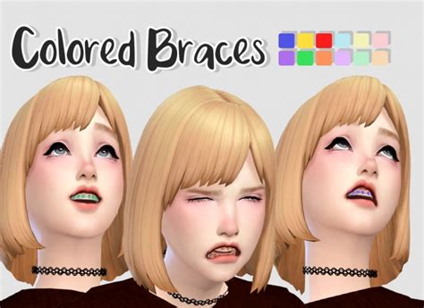Colored Braces At Rinvalee Sims 4 Updates