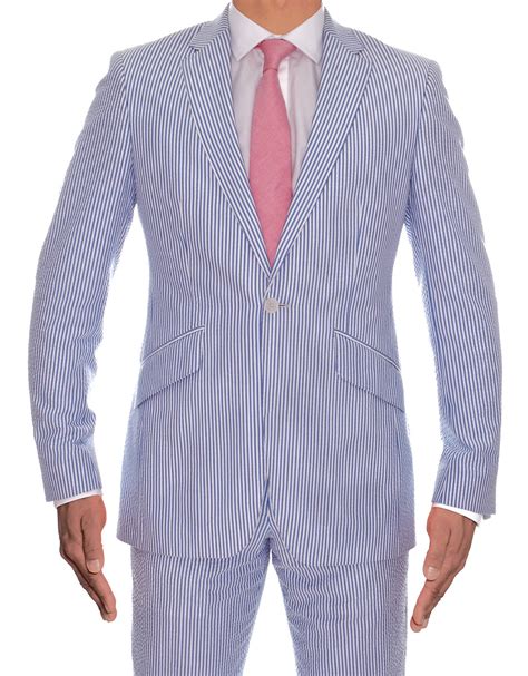 Cotton Seersucker Mens Wedding Suit From Adam Waite Uk