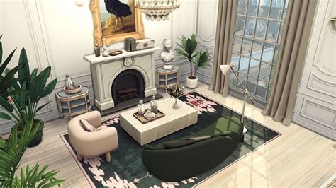 Art Deco Interior Design The Sims 4 Speed Build Youtube