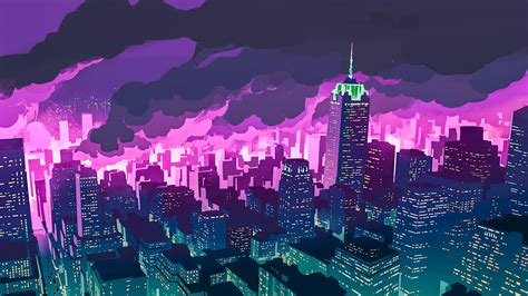 Night City Promare 3840x2160 Anime City City Wallpaper Night City