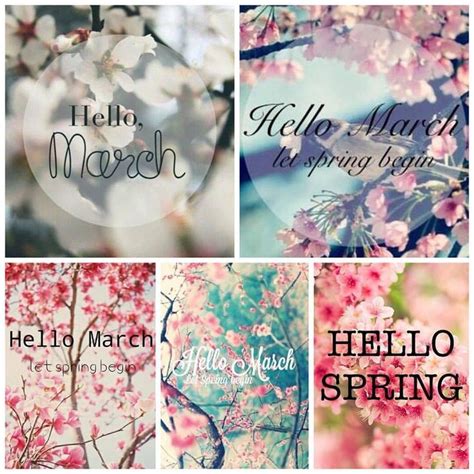 Hello March Welcome March Spring İlkbahar Mart Seasons Months