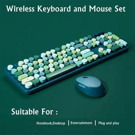 Mofii Sweet Mixed Color Cute Portable 2 4ghz Wireless Keyboard And