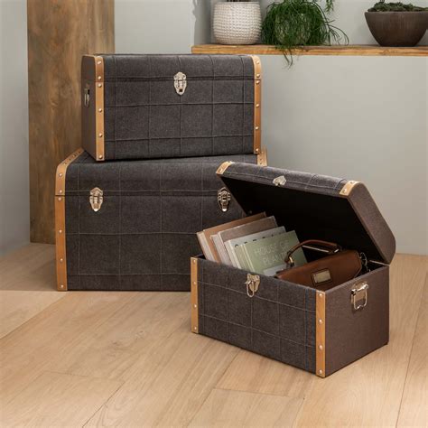 Set Of 3 Storage Trunks Storage Trunks Storage Boxes