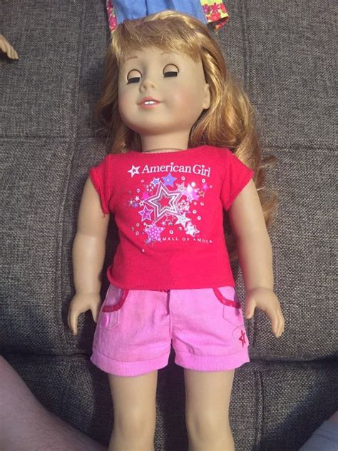 this is the american girl doll maryellen she has a stain on her right leg other than the stain