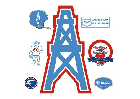 Houston Oilers Original Afl Logo Wall Decal Shop Fathead For