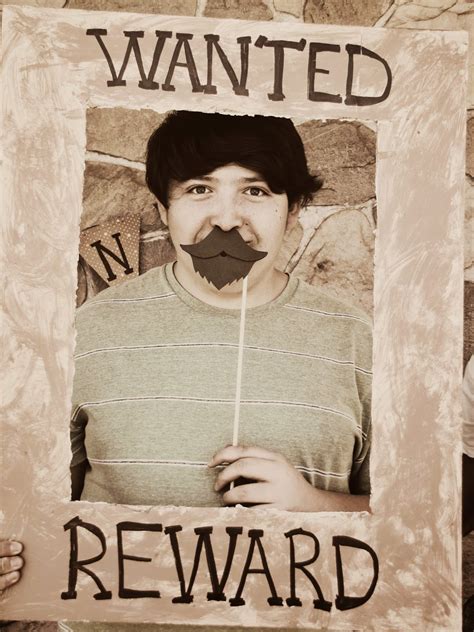 The Redd Party Wanted Poster Photo Booth With Mustaches