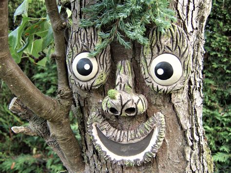 Tree Face Outdoor Garden Decor Mothers Day Ts Ornament Etsy