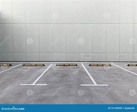 Empty Parking Spaces Stock Image Image Of Vacant Parking 131782509
