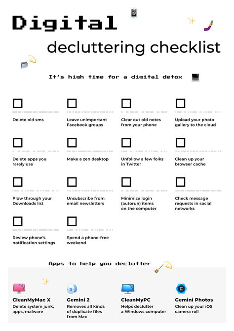 Digital Declutter Tips And Checklist Artofit