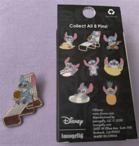 Loungefly Disney Lilo And Stitch Summer Blind Box Enamel Pin Stitch In Chair 1200 Picclick
