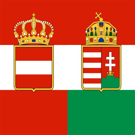 Square Austria Hungary Flag Rvexillology