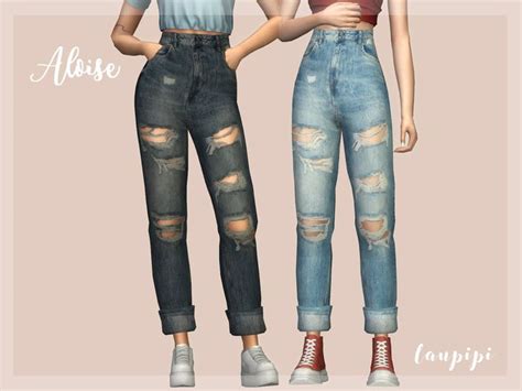 Aloise Jeans The Sims 4 Catalog Sims 4 Mods Clothes Sims 4 Sims
