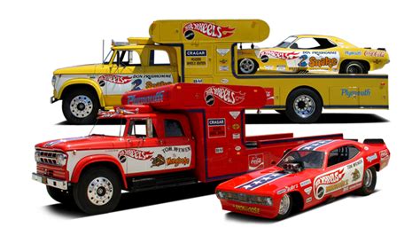 Snake And Mongoose Funny Car And Ramp Truck Hotwheels Set Drag Racing