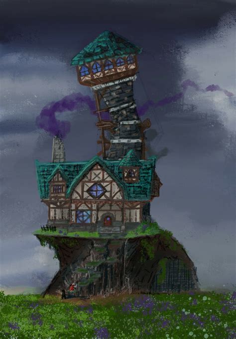 Artstation The Wizards Rickety Tower