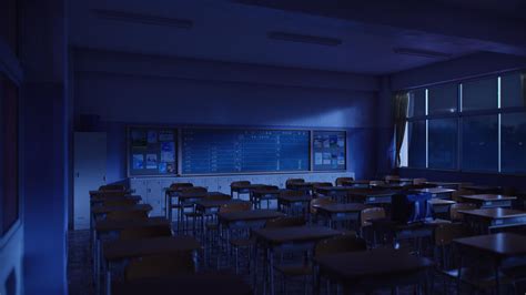 Classroom Night By Icephei On Deviantart