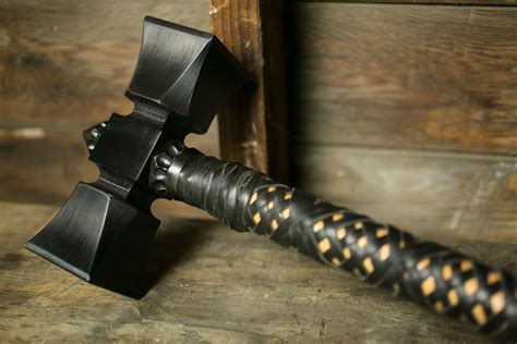 Double Headed Hammer Marteau De Guerre Marteau Armes Médiévales