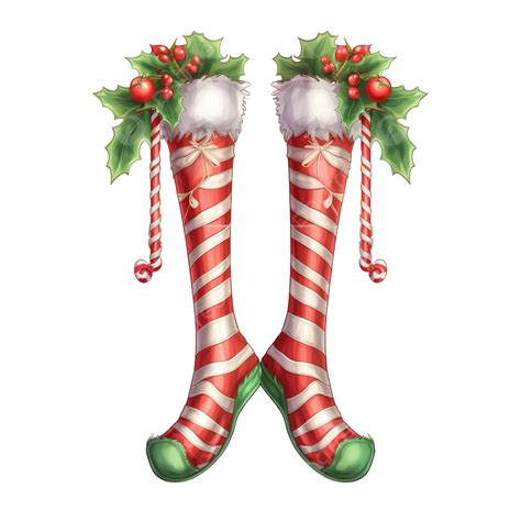 Christmas Elf Legs Png Illustration Adorable Boy Celebration Png