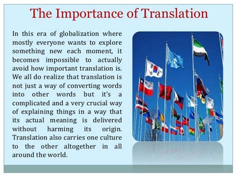 The Importance Of Translation
