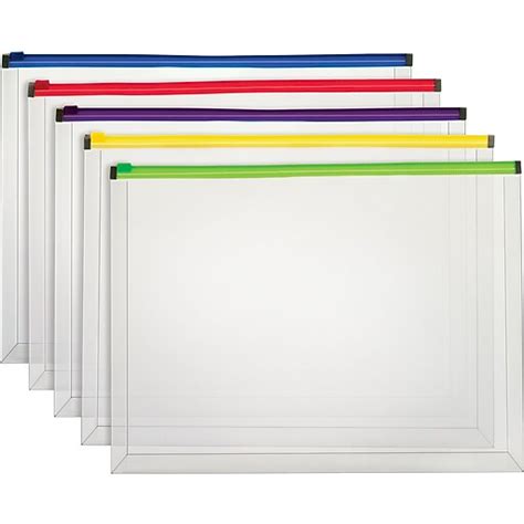 Staples® Poly Zip Envelopes Assorted Color Zip Legal Size Staples