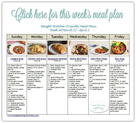 Cool Weight Watchers Uk Sample Menu For A Week Ideas Junhobutt