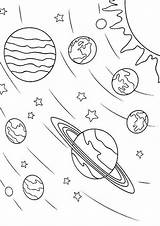 Space Coloring Easy Tulamama sketch template